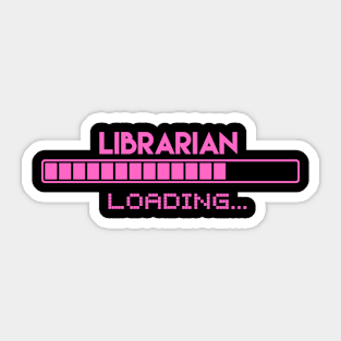 Librarian Loading Sticker